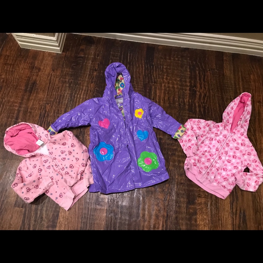 Girls Raincoat and Sweatshirts